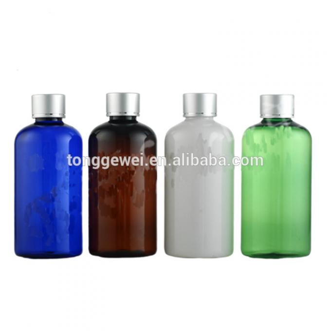 A melhor garrafa plástica preta azul roxa vermelha clara ambarina de venda da loção do círculo de Boston do animal de estimação de 4oz 250ml 500ml com a venda por atacado do tampão de parafuso