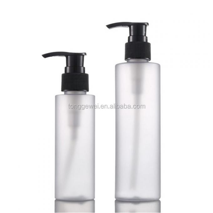 A melhor venda por atacado cosmética de venda da bomba da garrafa da loção do cabelo vazio azul preto claro ambarino do corpo do animal de estimação do ouro