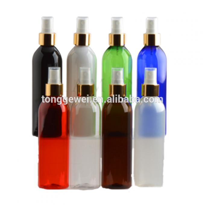A melhor do ouro claro branco ambarino do rosa do animal de estimação venda por atacado recarregável cosmética plástica pequena preta de venda da garrafa do pulverizador da névoa da multa do perfume