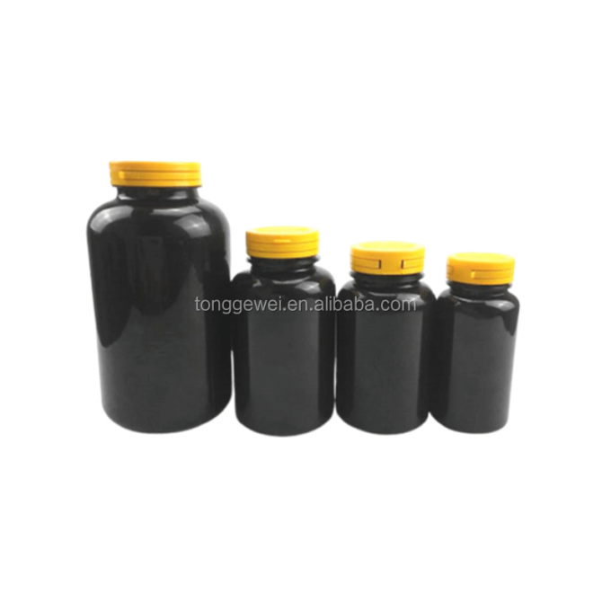 As melhores garrafas plásticas farmacêuticas de venda do animal de estimação do comprimido de Amber Black Frosted 120cc 150cc 200cc 250cc 300cc 500cc 750cc vendem por atacado