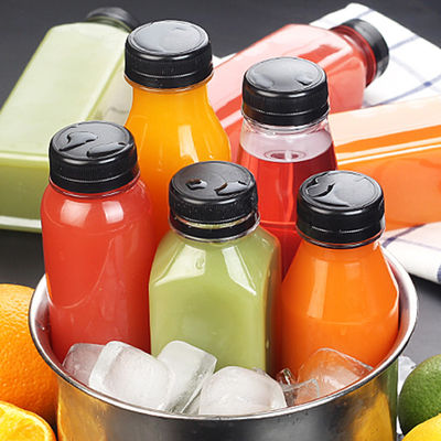 400ml Square Food Grade Pet Bottles  8 Oz Juice Containers