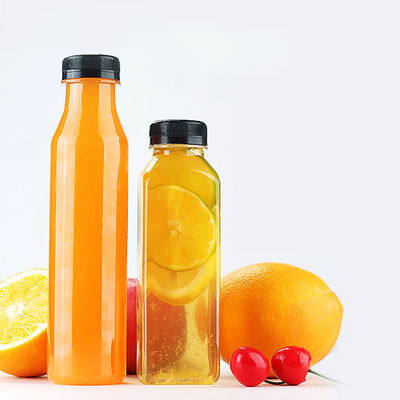 400ml Square Food Grade Pet Bottles  8 Oz Juice Containers