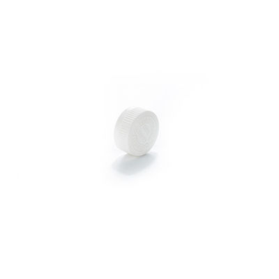 28mm White Plastic Child Resistant Closure Safety Cap Lined Push And Turn