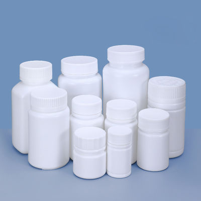 White PE HDPE Pill Bottle Empty Medicine Bottles 20~400cc