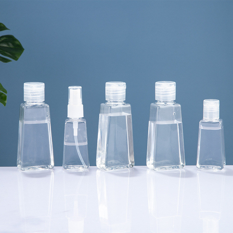 30ml 50ml 60ml Portable Empty Plastic Shampoo Bottle Round Flat Or Trapezoid Bottle