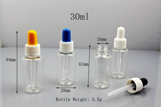 Âmbar da borracha de silicone da garrafa da medicina do conta-gotas 60ML