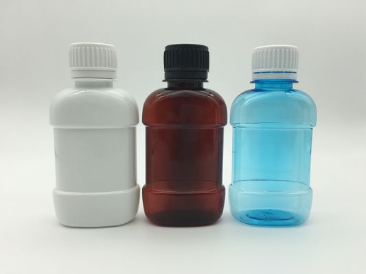 Rosa plástico Mini Mouthwash Bottles Flat 250ml do PE